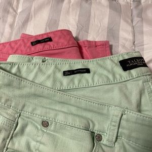 3️⃣‼️Talbots bundle of 3: Mint green, Coral,  Jean